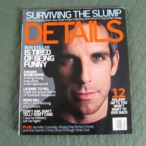 Details Magazine December 2001 Ben Stiller
